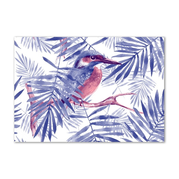 Cuadro acrílico horizontal Plantas y aves