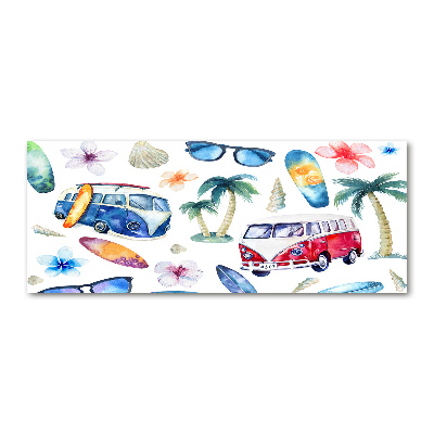 Pintura en acrílico horizontal Símbolos de surf