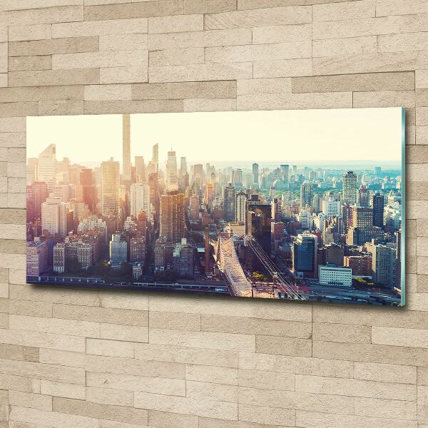 Foto en metacrilato horizontal Vista aérea de Nueva York