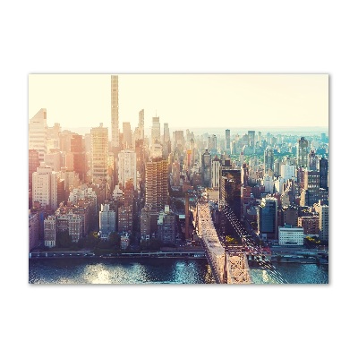 Foto en metacrilato horizontal Vista aérea de Nueva York
