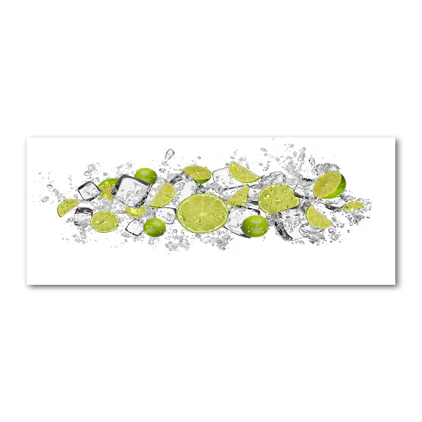 Pintura en acrílico horizontal Cubitos de hielo de lima