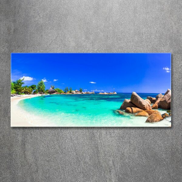 Cuadro metacrilato horizontal Playa de Seychelles
