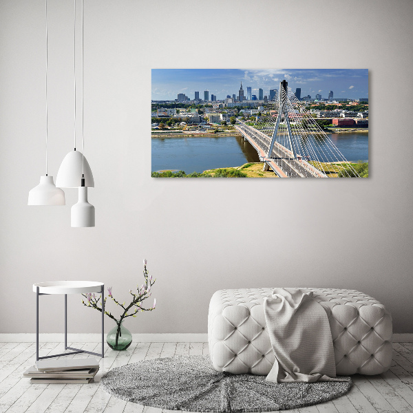 Pintura en acrílico horizontal Varsovia Polonia