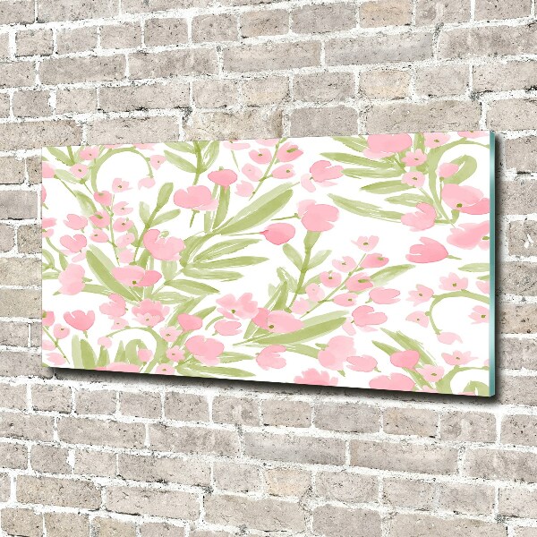 Foto en metacrilato horizontal Patrón floral