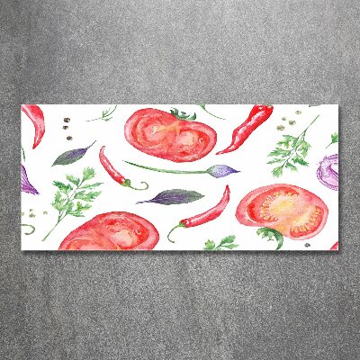 Foto en metacrilato horizontal Tomate y especias