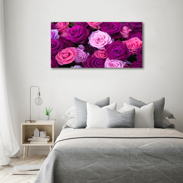 Pintura en acrílico horizontal Rosas