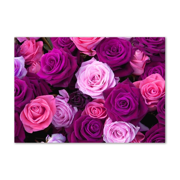 Pintura en acrílico horizontal Rosas