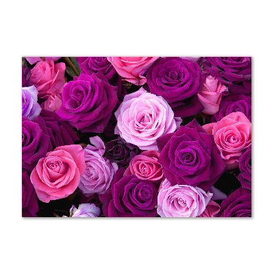 Pintura en acrílico horizontal Rosas