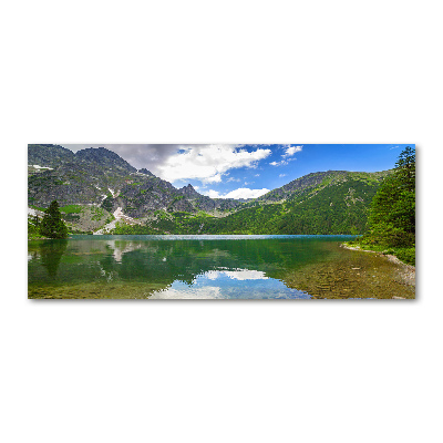 Cuadro acrílico horizontal El ojo de mar de los montes Tatra