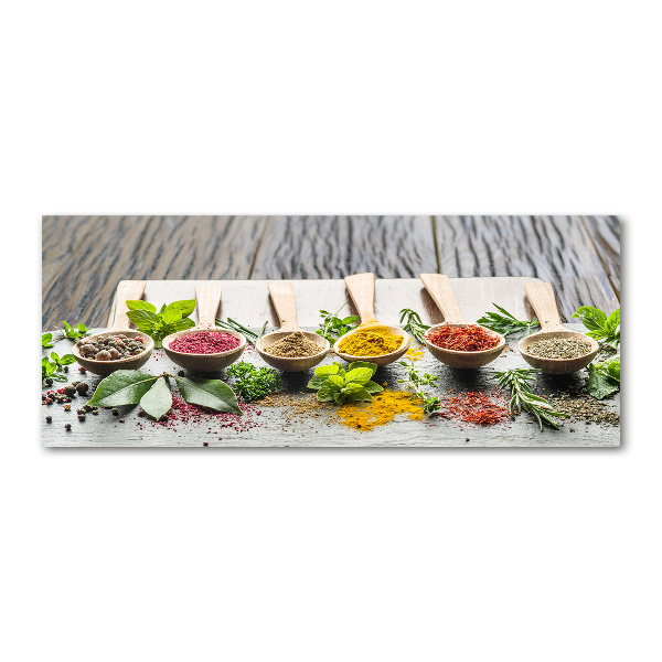 Cuadro acrílico horizontal Especias de colores
