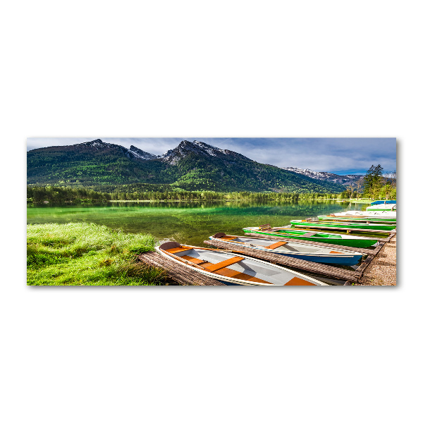 Foto en metacrilato horizontal Barcos en el lago