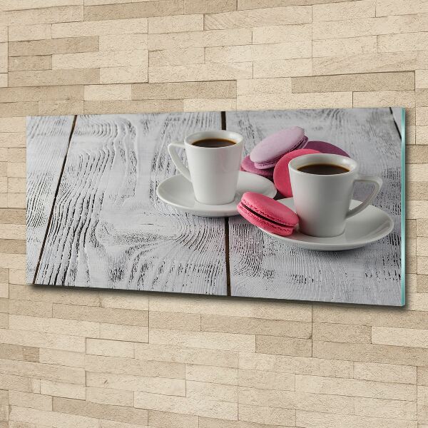 Pintura en acrílico horizontal Café y galletas