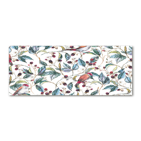 Foto en metacrilato horizontal Mora y pájaros