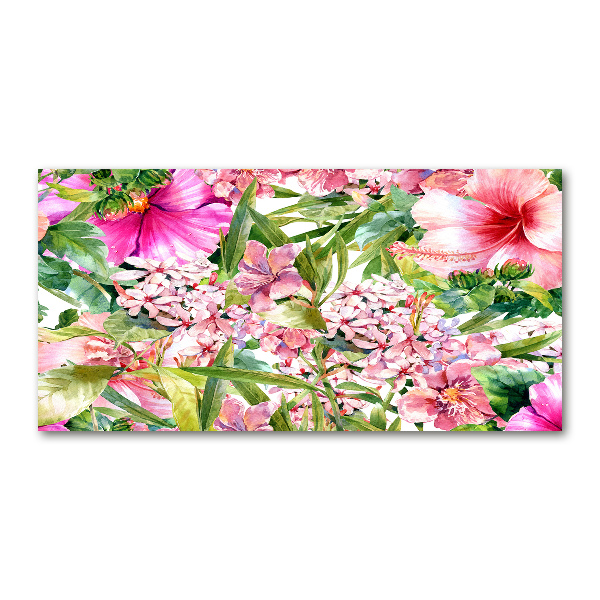 Cuadro metacrilato horizontal Patrón floral