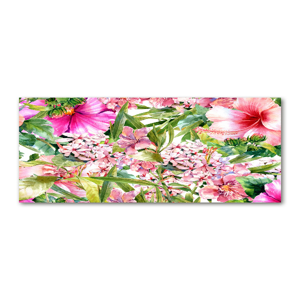 Cuadro metacrilato horizontal Patrón floral
