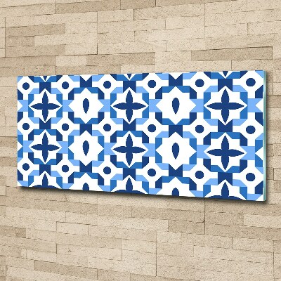 Pintura en acrílico horizontal Fondo geométrico