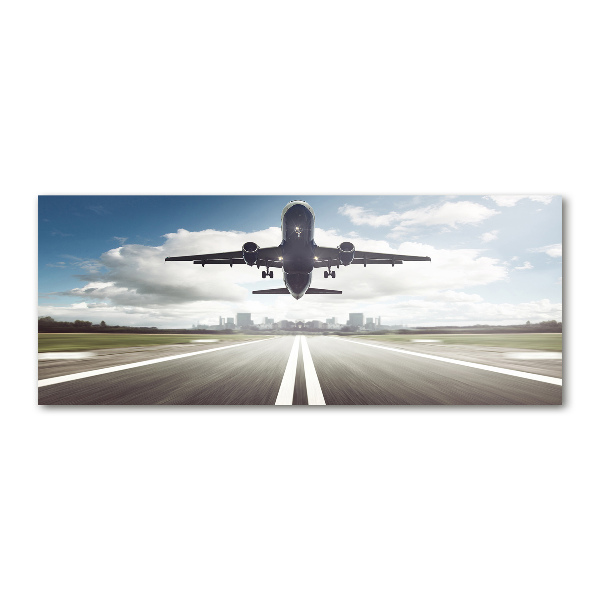 Foto en metacrilato horizontal Un avión despegando