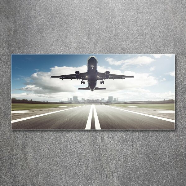 Foto en metacrilato horizontal Un avión despegando