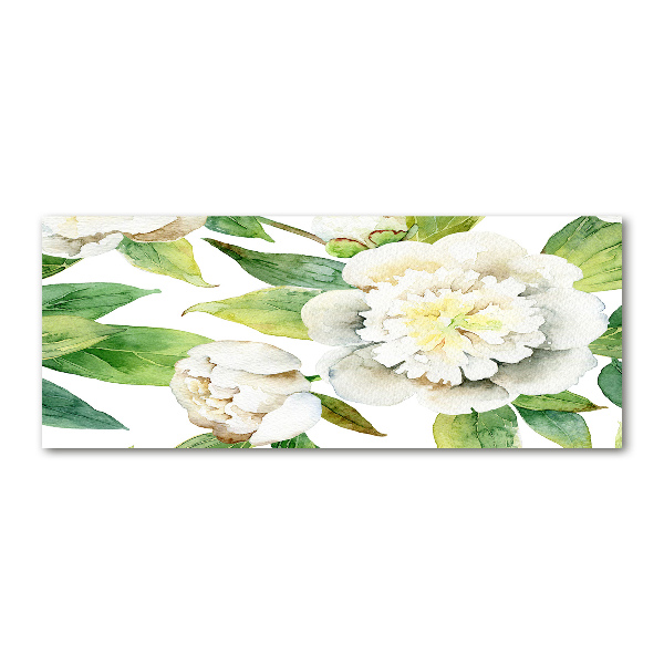 Pintura en acrílico horizontal Peonías