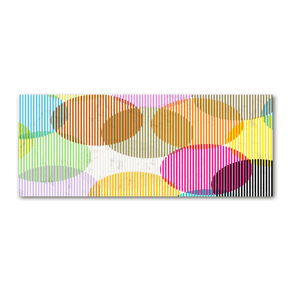 Cuadro acrílico horizontal Círculos de colores