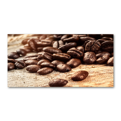 Pintura en acrílico horizontal Granos de café