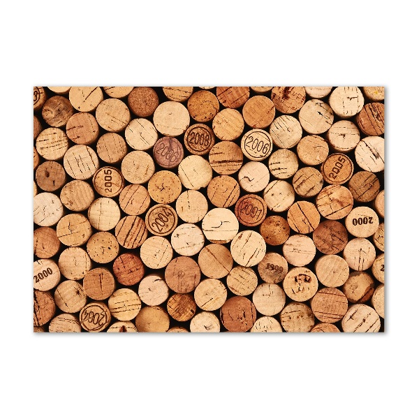 Cuadro metacrilato horizontal corchos de vino