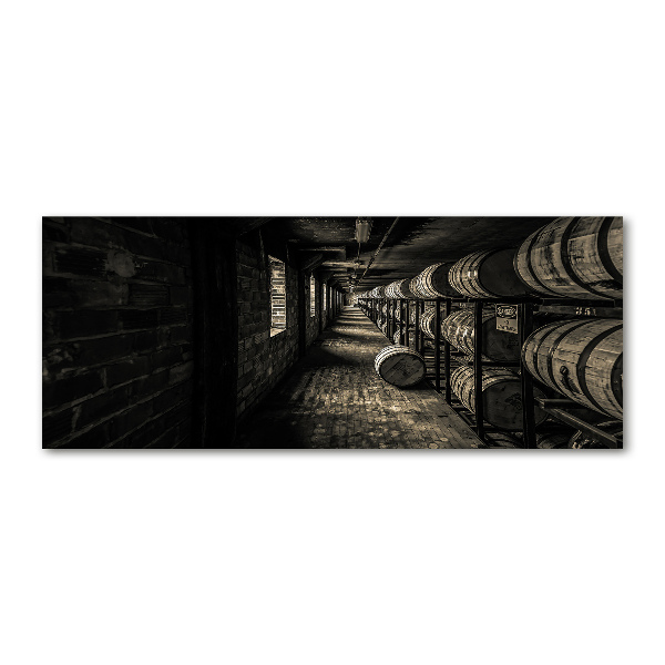 Foto obraz szkło akryl Beczki Burbon