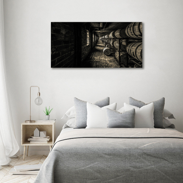 Foto obraz szkło akryl Beczki Burbon