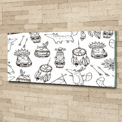 Obraz zdjęcie szkło akryl Indiańskie sowy