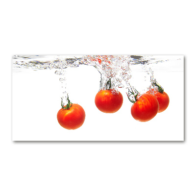 Cuadro acrílico horizontal Tomates bajo el agua