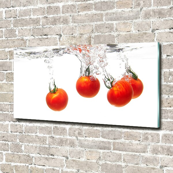 Cuadro acrílico horizontal Tomates bajo el agua