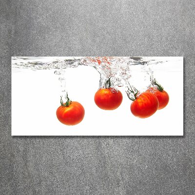 Cuadro acrílico horizontal Tomates bajo el agua