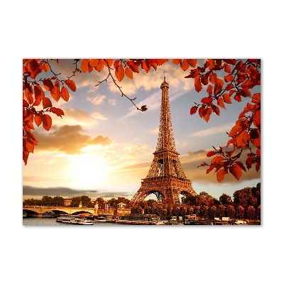 Pintura en acrílico horizontal Torre Eiffel de París