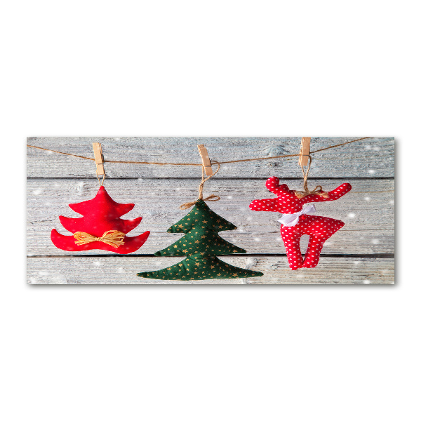 Foto en metacrilato horizontal Decoraciones en una cuerda