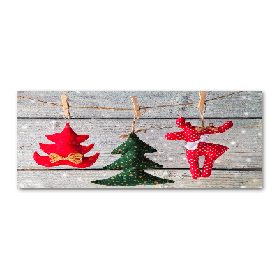 Foto en metacrilato horizontal Decoraciones en una cuerda