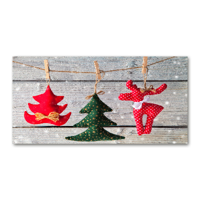 Foto en metacrilato horizontal Decoraciones en una cuerda