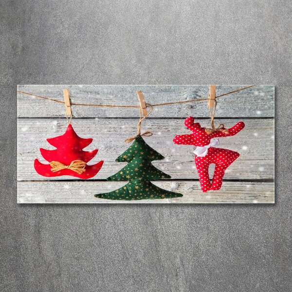 Foto en metacrilato horizontal Decoraciones en una cuerda