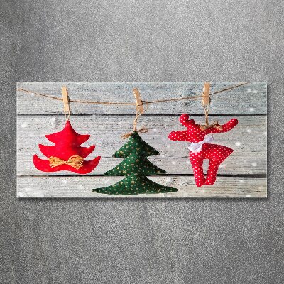 Foto en metacrilato horizontal Decoraciones en una cuerda