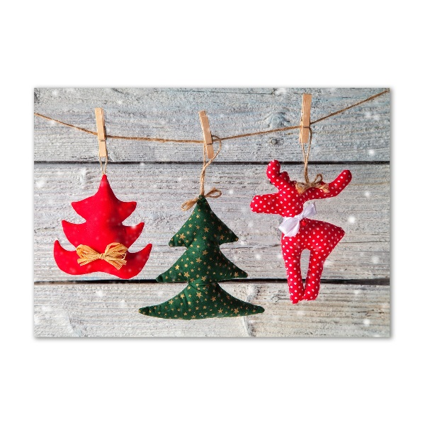 Foto en metacrilato horizontal Decoraciones en una cuerda