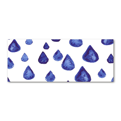 Foto en metacrilato horizontal Gotas azules
