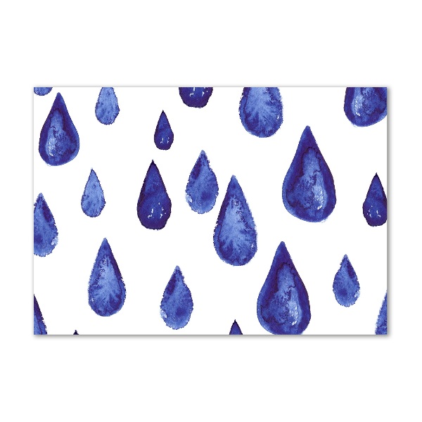 Foto en metacrilato horizontal Gotas azules