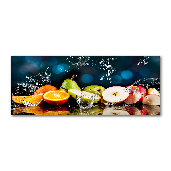 Cuadro metacrilato horizontal Fruta y agua