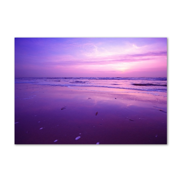 Cuadro metacrilato horizontal Puesta de sol sol mar
