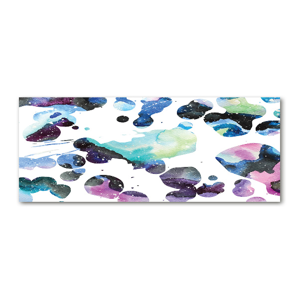 Pintura en acrílico horizontal Galaxia colorida