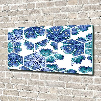 Foto obraz szkło akryl Elementy mandali