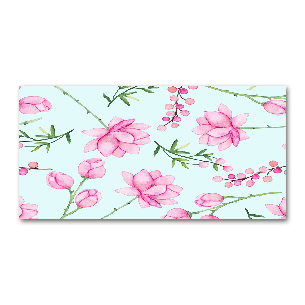 Cuadro metacrilato horizontal Flores y bayas