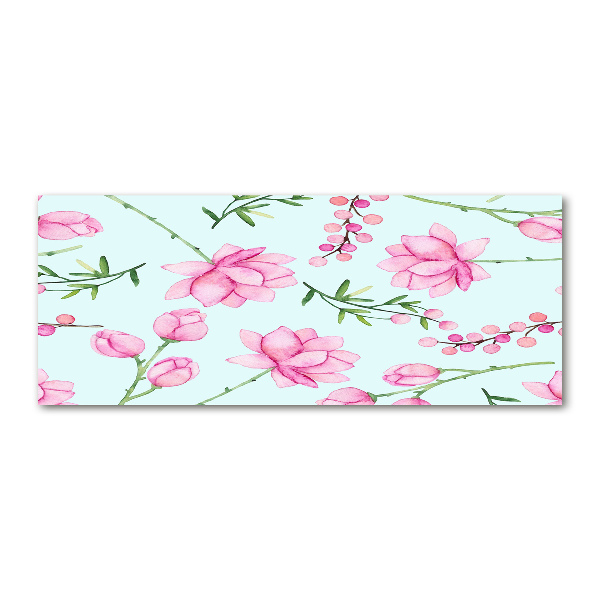 Cuadro metacrilato horizontal Flores y bayas