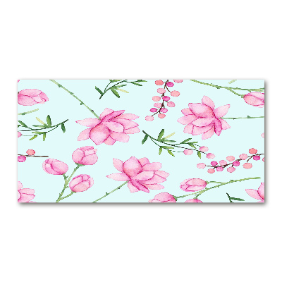 Cuadro metacrilato horizontal Flores y bayas