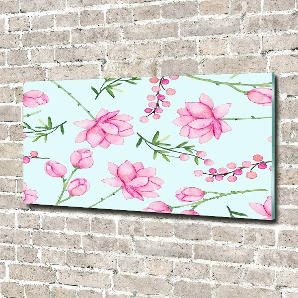 Cuadro metacrilato horizontal Flores y bayas