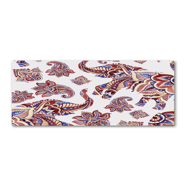 Cuadro acrílico horizontal Adornos de elefante